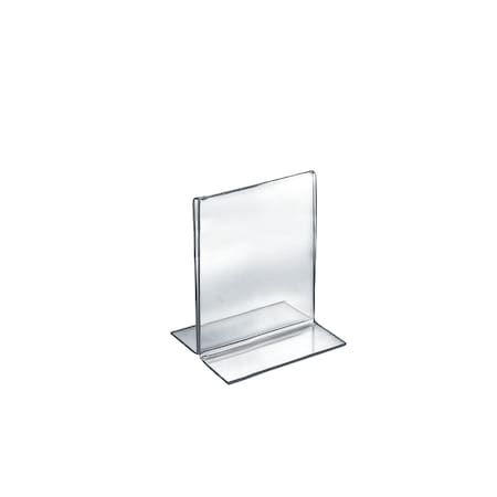 Azar Displays 5"W x 7"H Double-Foot Two Sided Sign Holder, PK10 152722